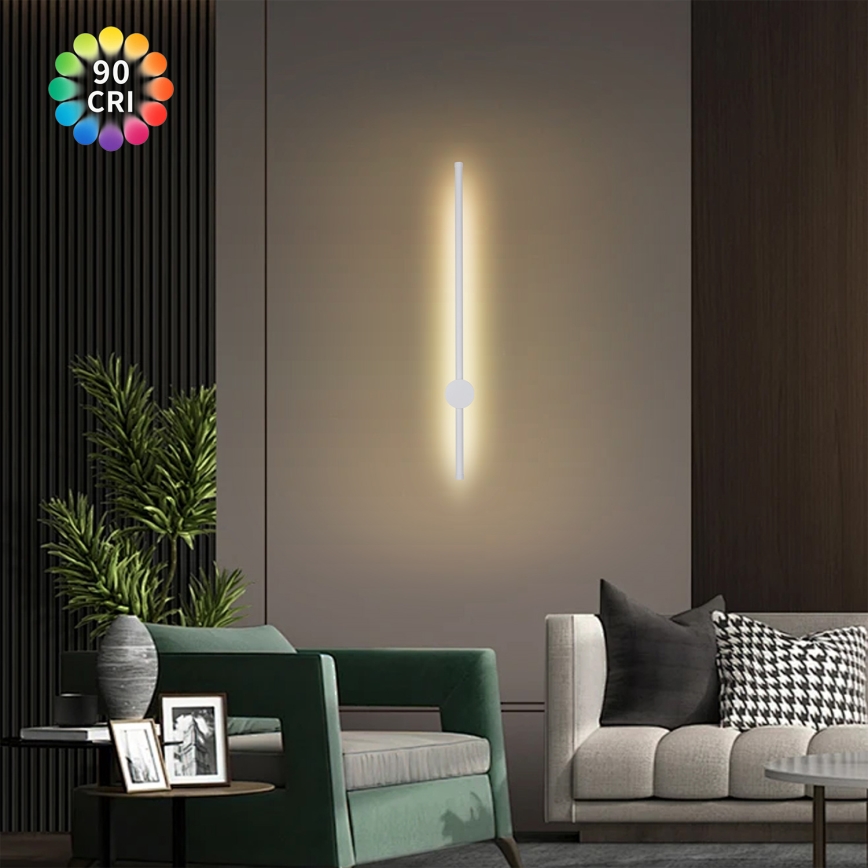 Brilagi - LED vonkajšie nástenné svietidlo AURA LED/12W/230V 3000K IP54 65 cm biela CRI 90
