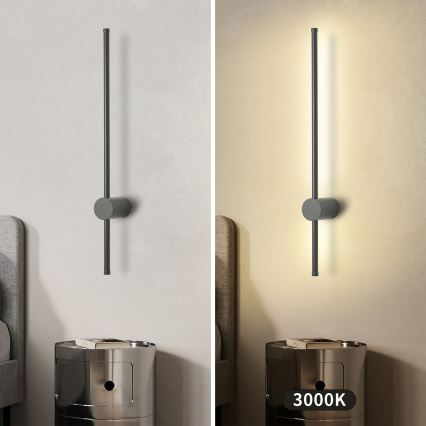 Brilagi - LED vonkajšie nástenné svietidlo AURA LED/12W/230V 3000K IP54 65 cm antracit CRI 90