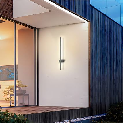 Brilagi - LED vonkajšie nástenné svietidlo AURA LED/12W/230V 3000K IP54 65 cm antracit CRI 90