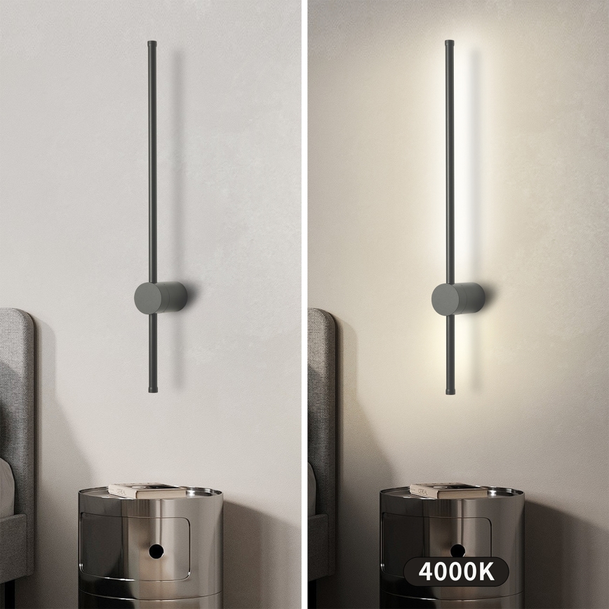 Brilagi - LED vonkajšie nástenné svietidlo AURA LED/12W/230V 4000K IP54 65 cm antracit CRI 90