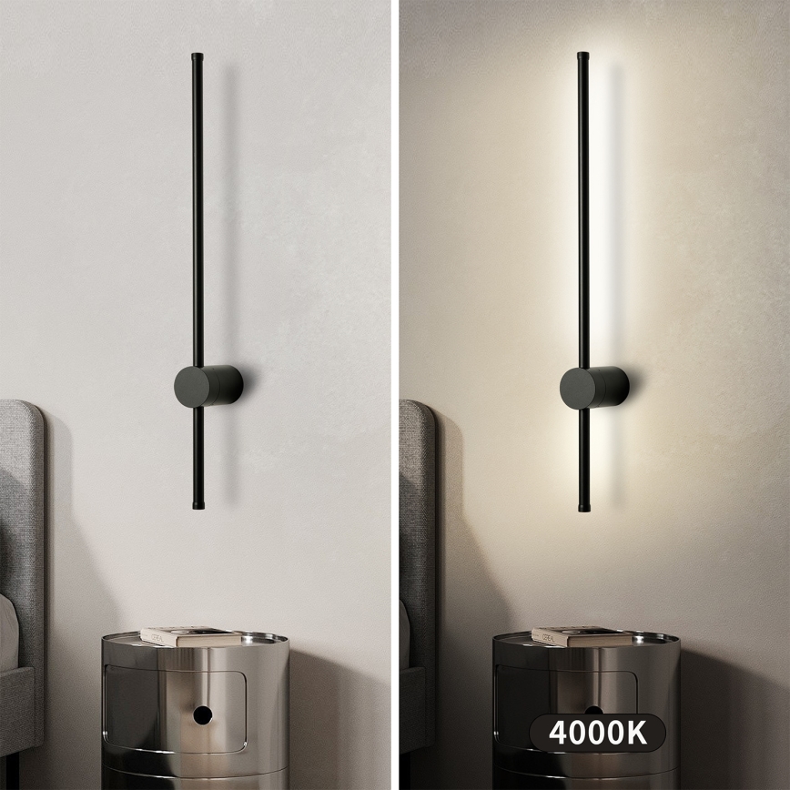 Brilagi - LED vonkajšie nástenné svietidlo AURA LED/12W/230V 4000K IP54 65 cm čierna CRI 90