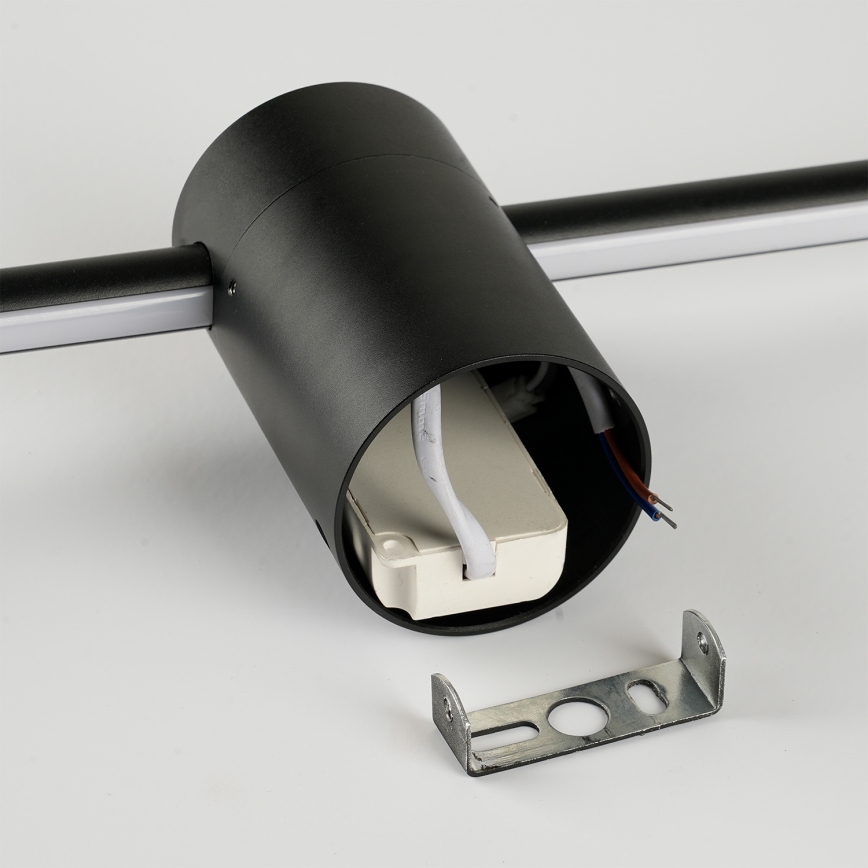 Brilagi - LED vonkajšie nástenné svietidlo AURA LED/12W/230V 4000K IP54 65 cm čierna CRI 90