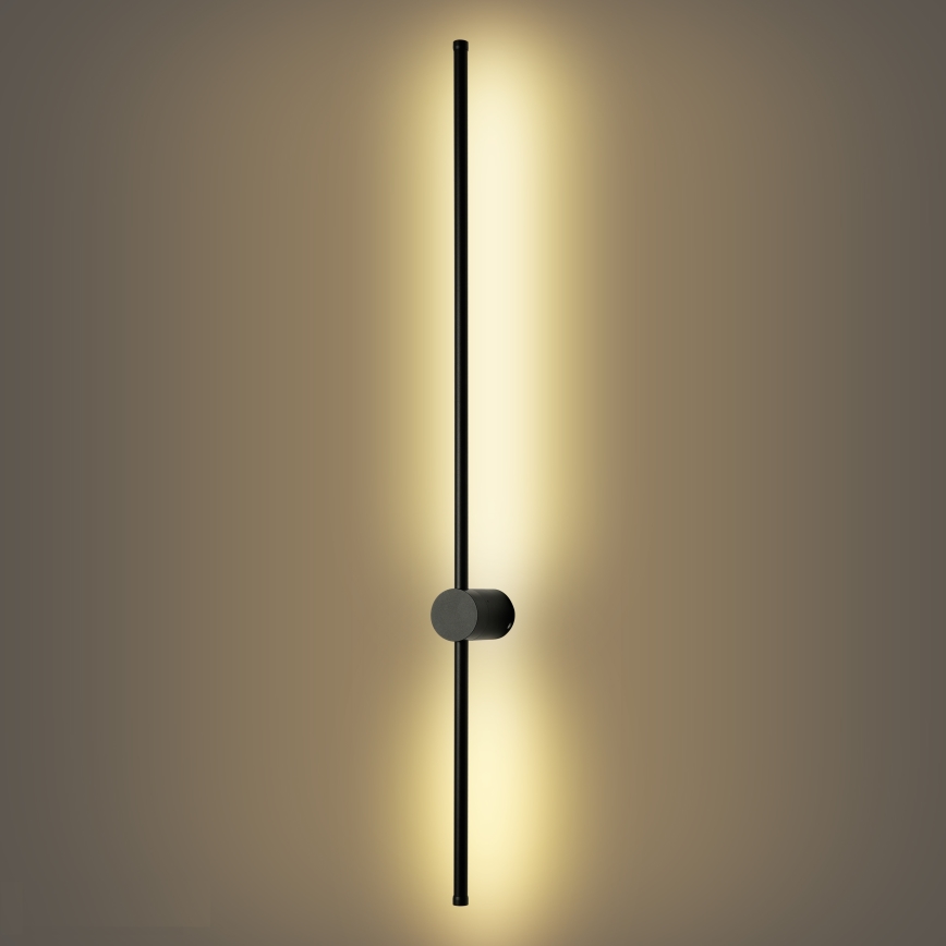 Brilagi - LED vonkajšie nástenné svietidlo AURA LED/20W/230V 3000K IP54 97 cm čierne CRI 90