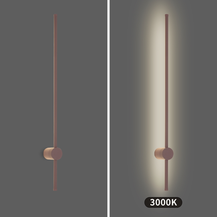 Brilagi - LED vonkajšie nástenné svietidlo AURA LED/20W/230V 3000K IP54 97 cm hnedé CRI 90