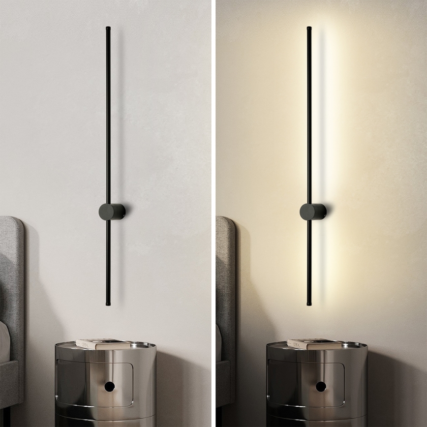 Brilagi - LED vonkajšie nástenné svietidlo AURA LED/20W/230V 3000K IP54 97 cm čierne CRI 90