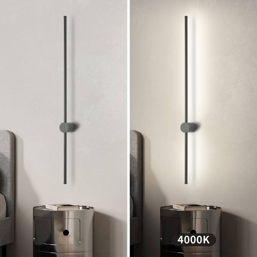 Brilagi - LED vonkajšie nástenné svietidlo AURA LED/20W/230V 4000K IP54 97 cm antracit CRI 90