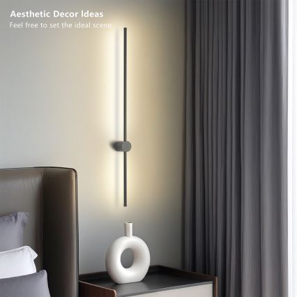 Brilagi - LED vonkajšie nástenné svietidlo AURA LED/20W/230V 4000K IP54 97 cm antracit CRI 90