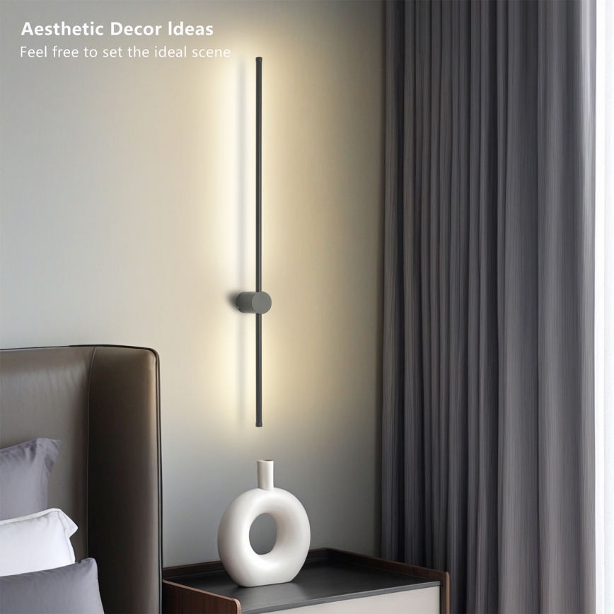 Brilagi - LED vonkajšie nástenné svietidlo AURA LED/20W/230V 4000K IP54 97 cm antracit CRI 90