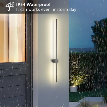 Brilagi - LED vonkajšie nástenné svietidlo AURA LED/20W/230V 4000K IP54 97 cm antracit CRI 90