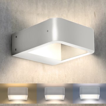Brilagi - LED Vonkajšie nástenné svietidlo BARI LED/7W/230V 3000/4000/6000K biela IP54