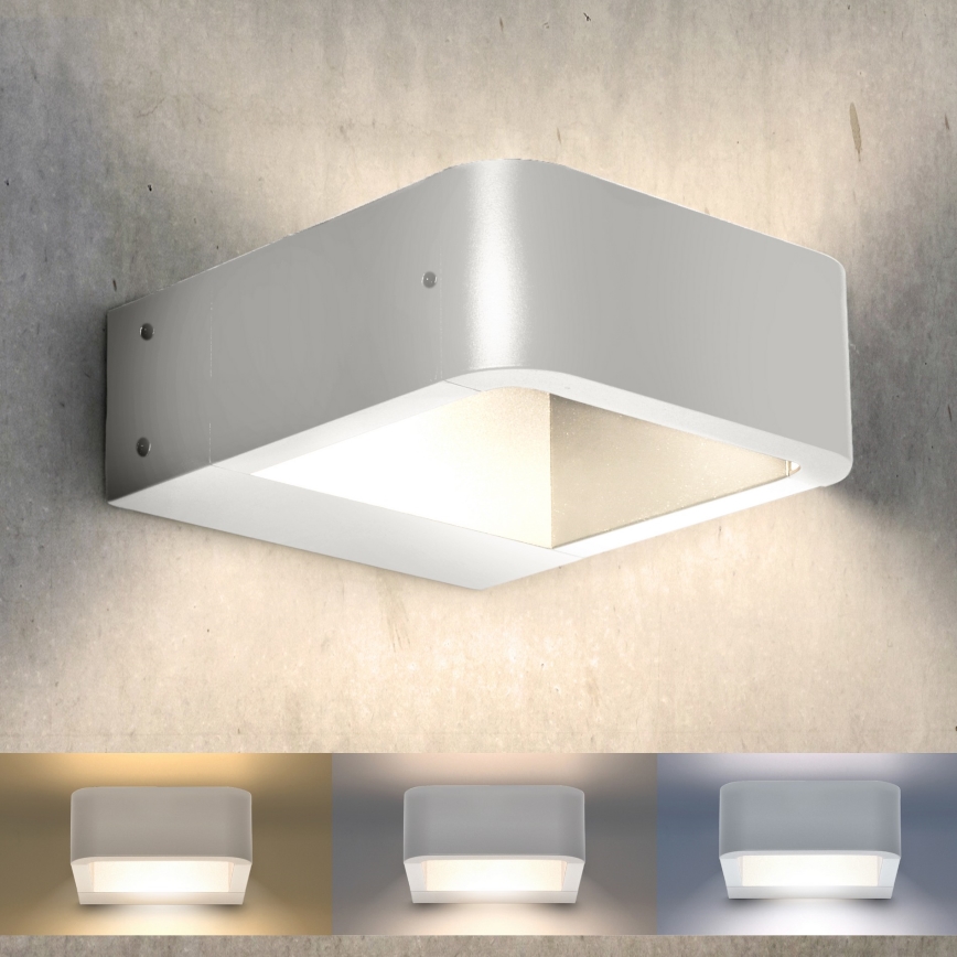 Brilagi - LED Vonkajšie nástenné svietidlo BARI LED/7W/230V 3000/4000/6000K biela IP54