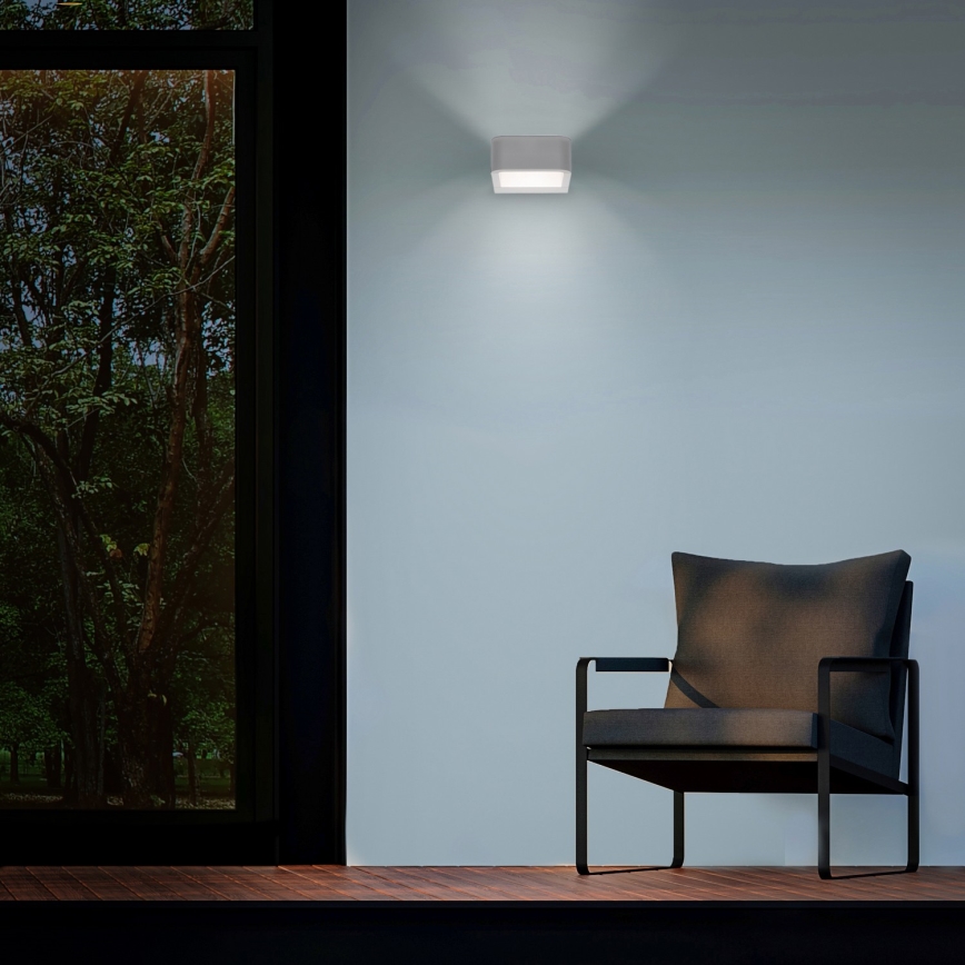 Brilagi - LED Vonkajšie nástenné svietidlo BARI LED/7W/230V 3000/4000/6000K biela IP54