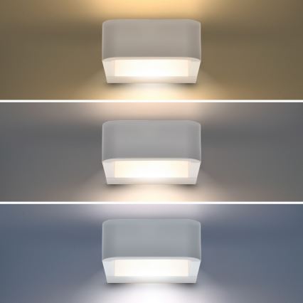 Brilagi - LED Vonkajšie nástenné svietidlo BARI LED/7W/230V 3000/4000/6000K biela IP54
