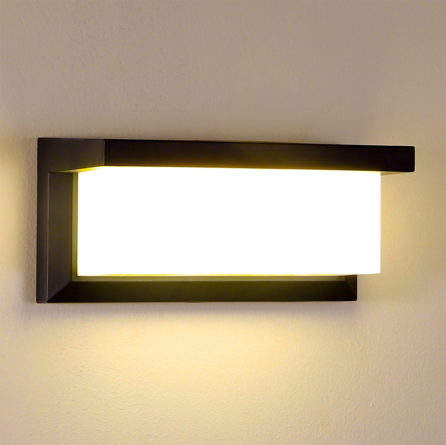 Brilagi - LED Vonkajšie nástenné svietidlo BRICKY LED/12W/230V čierna IP54