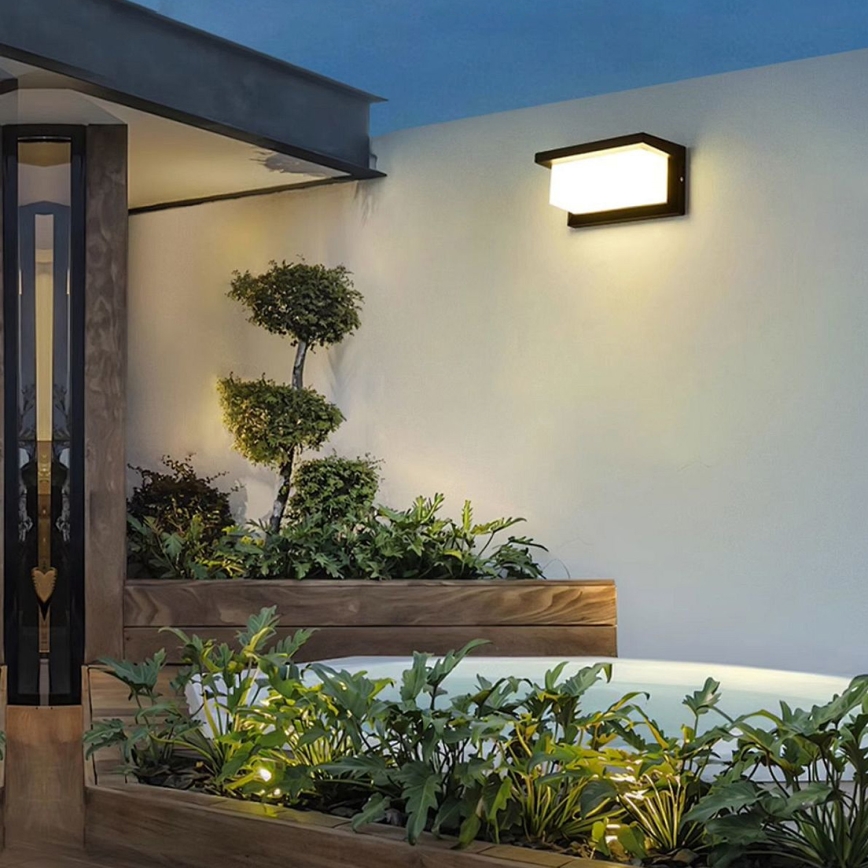Brilagi - LED Vonkajšie nástenné svietidlo BRICKY LED/12W/230V čierna IP54