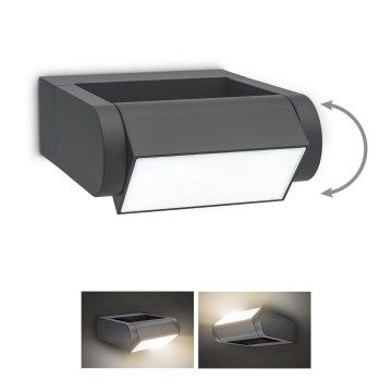 Brilagi - LED Vonkajšie nástenné svietidlo CROTONE LED/7W/230V antracit IP54