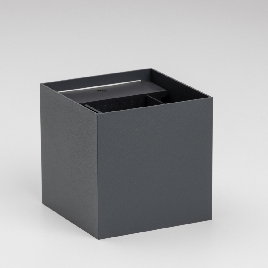 Brilagi - LED Vonkajšie nástenné svietidlo CUBE LED/6W/230V antracit IP54