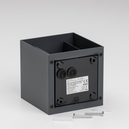Brilagi - LED Vonkajšie nástenné svietidlo CUBE LED/6W/230V antracit IP54