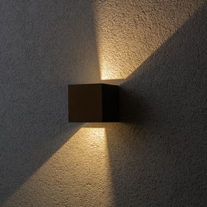 BRILAGI - LED Vonkajšie nástenné svietidlo CUBE LED/6W/230V hnedé IP54