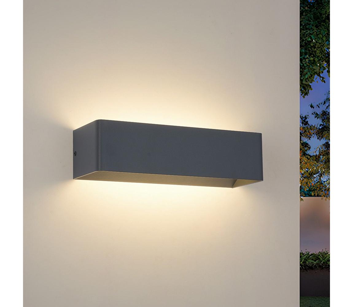 Brilagi - LED vonkajšie nástenné svietidlo DONNANI LED/12W/230V 30 cm antracitové IP44 BRI762
