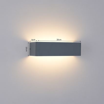 Brilagi - LED vonkajšie nástenné svietidlo DONNANI LED/12W/230V 30 cm antracit IP44
