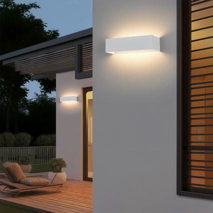 Brilagi - LED vonkajšie nástenné svietidlo DONNANI LED/12W/230V 30 cm biela IP44