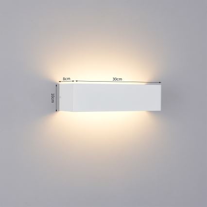 Brilagi - LED vonkajšie nástenné svietidlo DONNANI LED/12W/230V 30 cm biela IP44