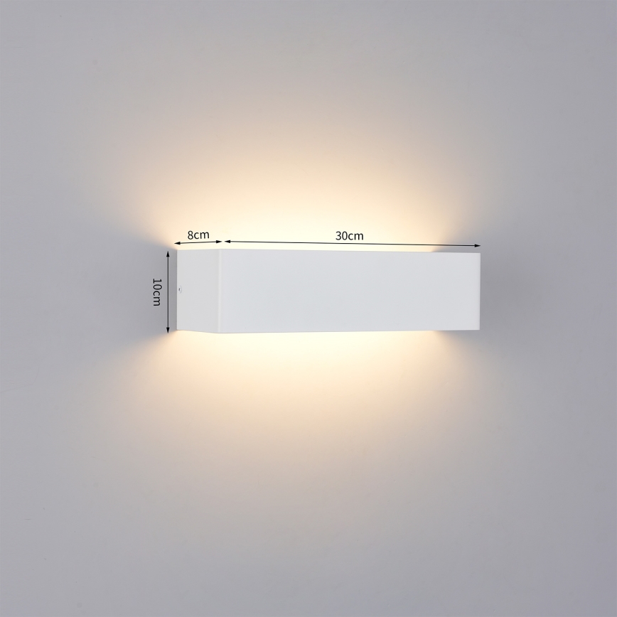 Brilagi - LED vonkajšie nástenné svietidlo DONNANI LED/12W/230V 30 cm biela IP44