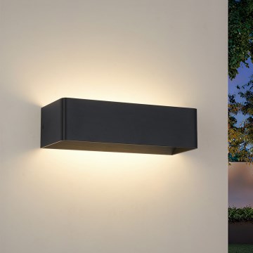 Brilagi - LED vonkajšie nástenné svietidlo DONNANI LED/12W/230V 30 cm čierne IP44