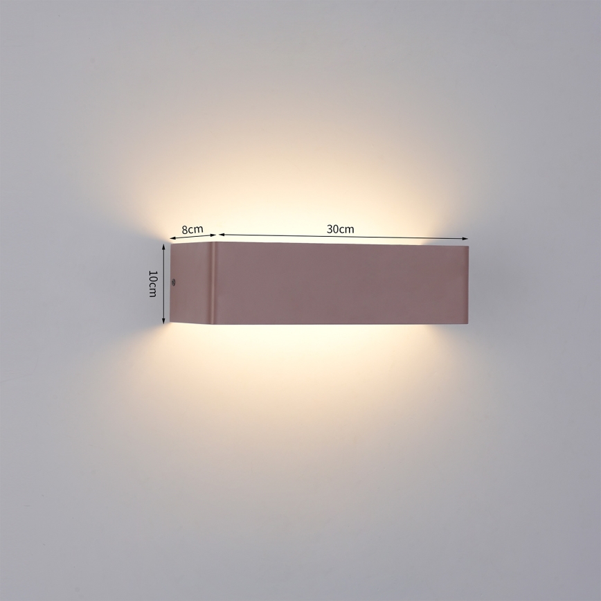 Brilagi - LED vonkajšie nástenné svietidlo DONNANI LED/12W/230V 30 cm hnedé IP44