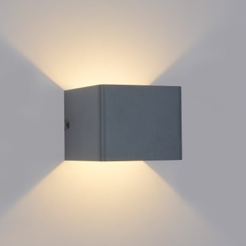 Brilagi - LED Vonkajšie nástenné svietidlo DONNANI LED/5W/230V 10 cm antracit IP44