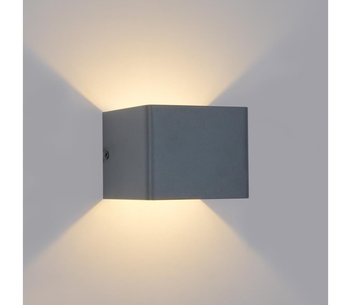 Brilagi - LED Vonkajšie nástenné svietidlo DONNANI LED/5W/230V 10 cm antracit IP44 BRI754