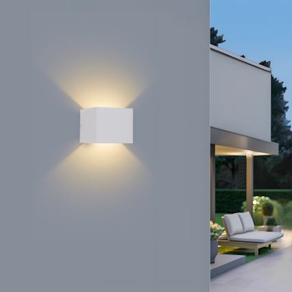 Brilagi - LED vonkajšie nástenné svietidlo DONNANI LED/5W/230V 10 cm biela IP44