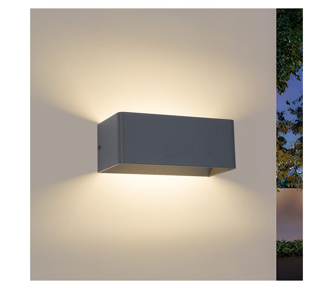 Brilagi - LED vonkajšie nástenné svietidlo DONNANI LED/7W/230V 20 cm antracit IP44 BRI758