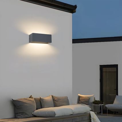 Brilagi - LED vonkajšie nástenné svietidlo DONNANI LED/7W/230V 20 cm antracit IP44