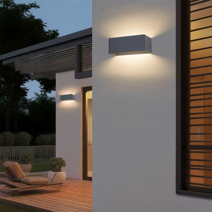 Brilagi - LED vonkajšie nástenné svietidlo DONNANI LED/7W/230V 20 cm antracit IP44