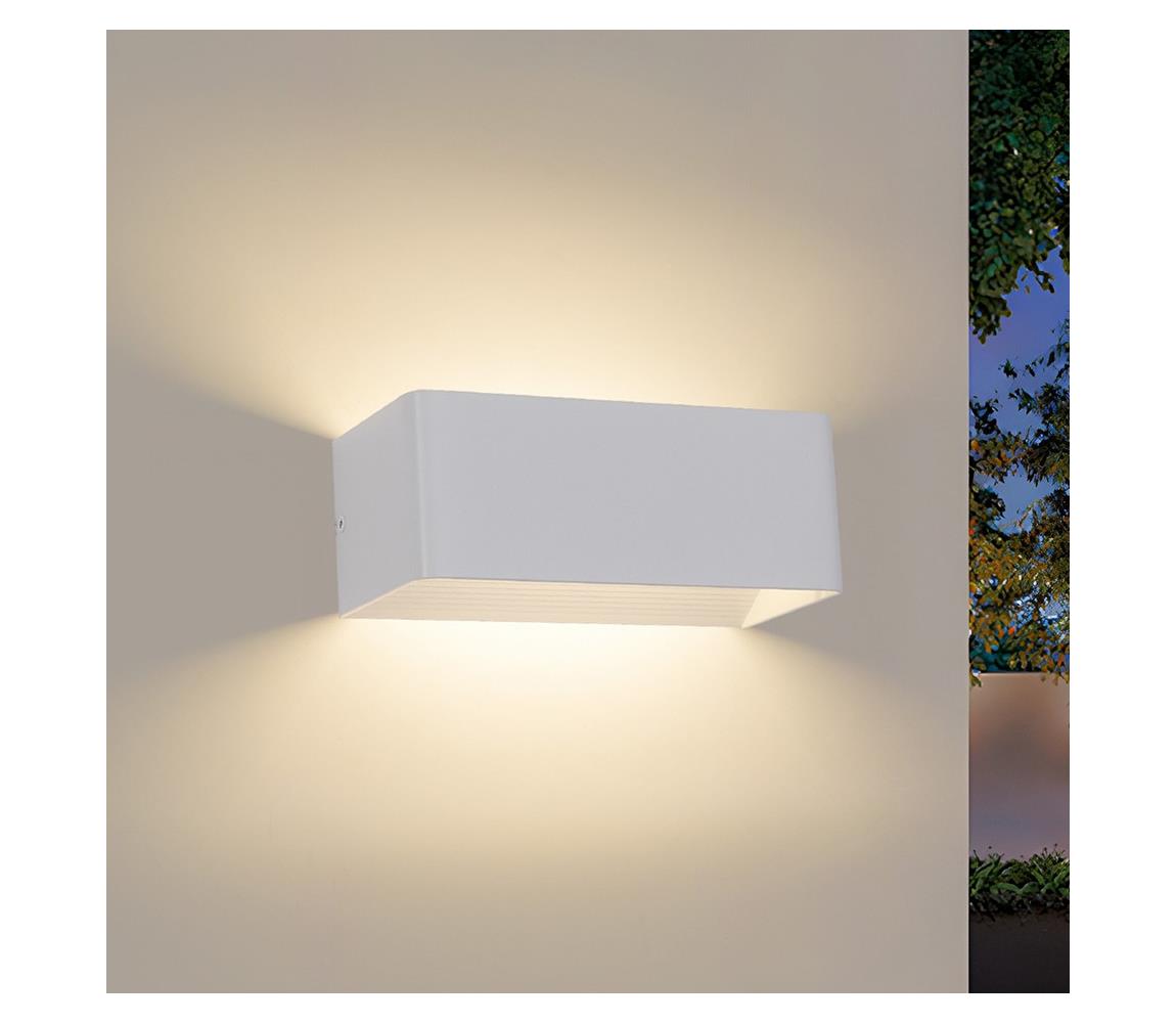 Brilagi - LED vonkajšie nástenné svietidlo DONNANI LED/7W/230V 20 cm biele IP44 BRI760