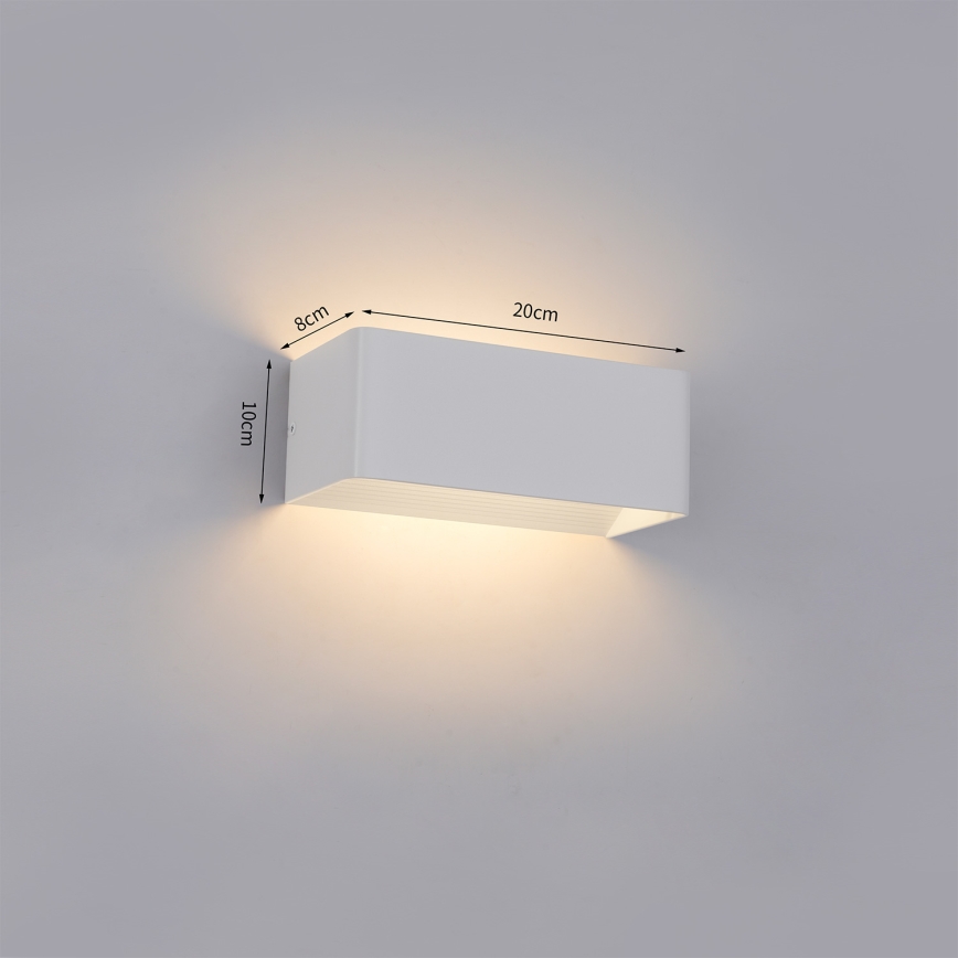 Brilagi - LED vonkajšie nástenné svietidlo DONNANI LED/7W/230V 20 cm biele IP44