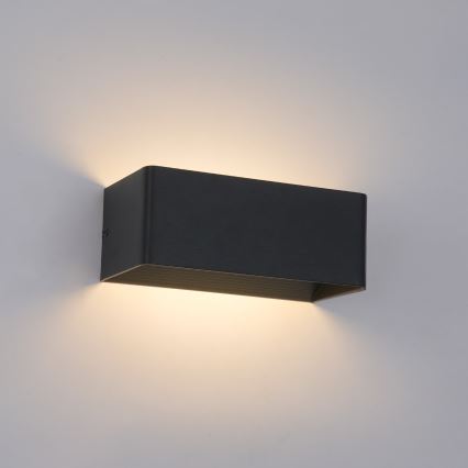 Brilagi - LED vonkajšie nástenné svietidlo DONNANI LED/7W/230V 20 cm čierne IP44