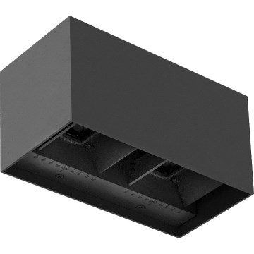 Brilagi - LED vonkajšie nástenné svietidlo DOUBLE CUBE LED/12W/230V antracit IP65