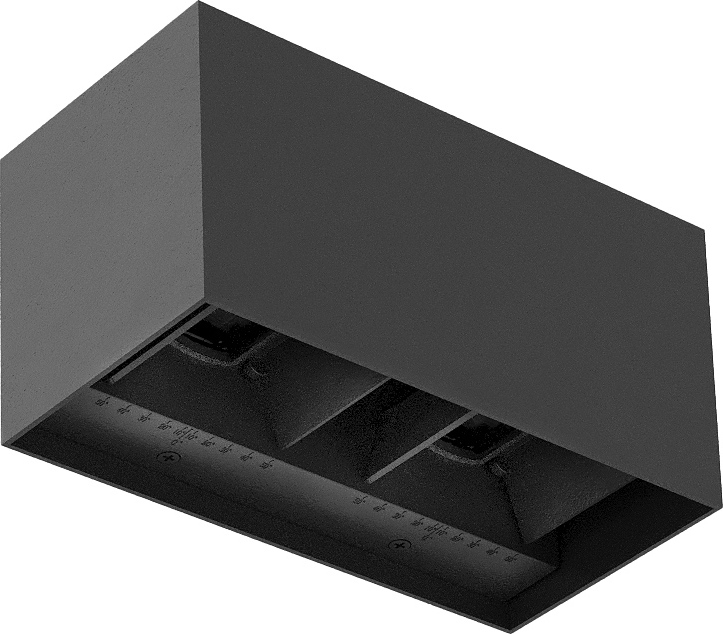 Brilagi - LED vonkajšie nástenné svietidlo DOUBLE CUBE LED/12W/230V antracit IP65