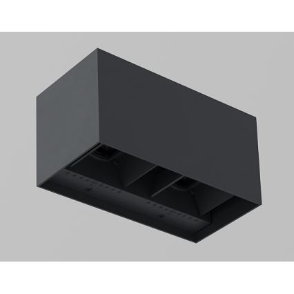Brilagi - LED vonkajšie nástenné svietidlo DOUBLE CUBE LED/12W/230V antracit IP65