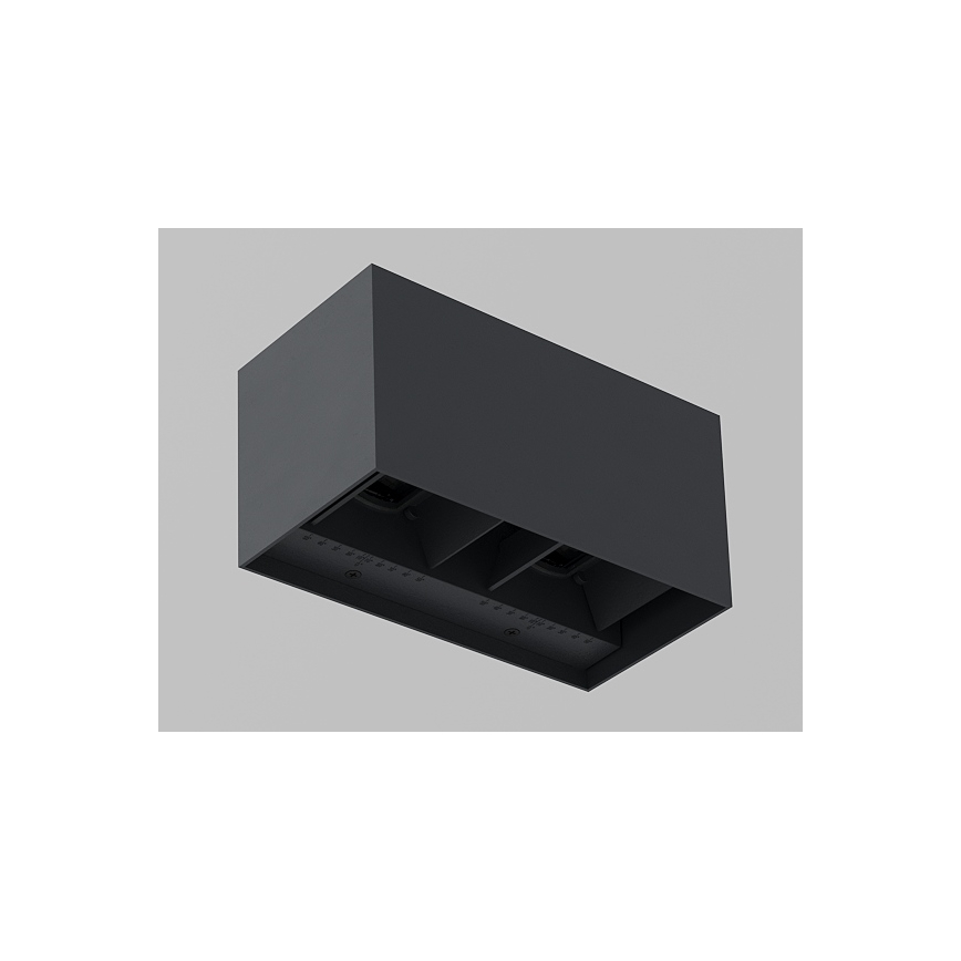 Brilagi - LED vonkajšie nástenné svietidlo DOUBLE CUBE LED/12W/230V antracit IP65