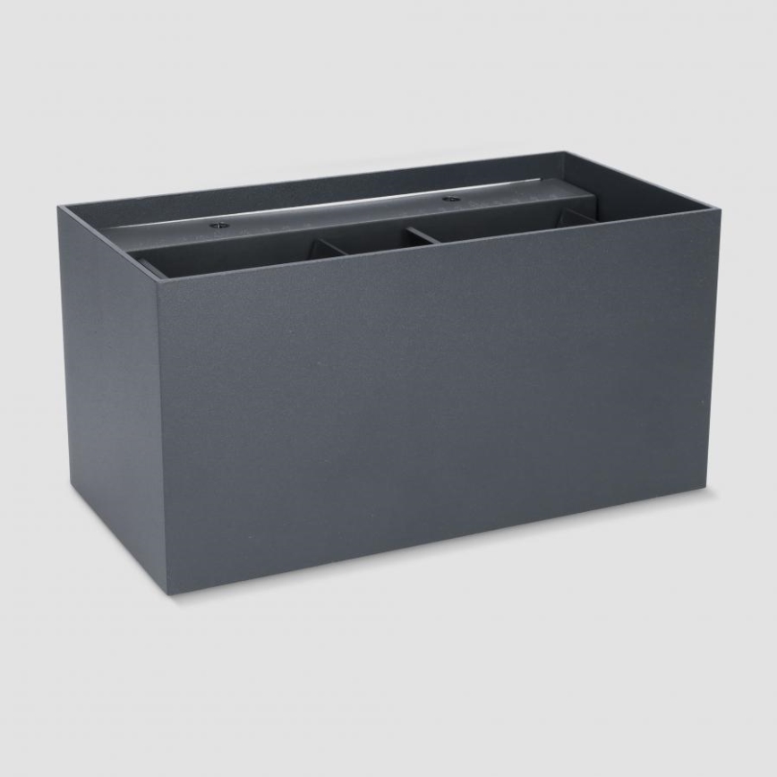 Brilagi - LED vonkajšie nástenné svietidlo DOUBLE CUBE LED/12W/230V antracit IP65