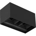 Brilagi - LED Vonkajšie nástenné svietidlo DOUBLE CUBE LED/12W/230V čierna IP65