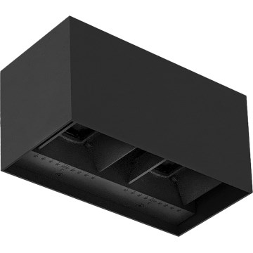 Brilagi - LED Vonkajšie nástenné svietidlo DOUBLE CUBE LED/12W/230V čierna IP65