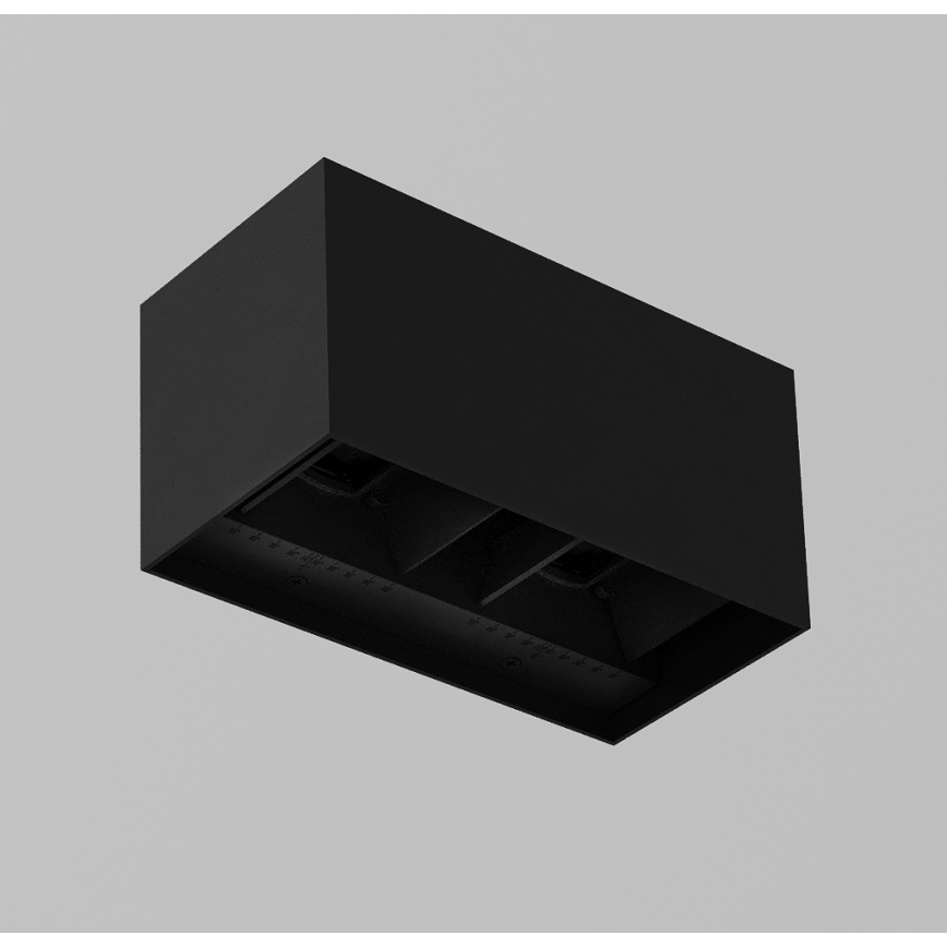 Brilagi - LED Vonkajšie nástenné svietidlo DOUBLE CUBE LED/12W/230V čierna IP65