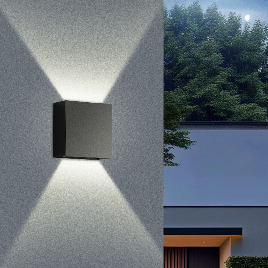 Brilagi - LED vonkajšie nástenné svietidlo DOUBLERAY LED/4W/230V čierne IP65