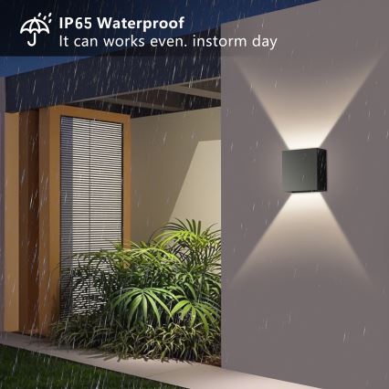 Brilagi - LED vonkajšie nástenné svietidlo DOUBLERAY LED/4W/230V čierne IP65