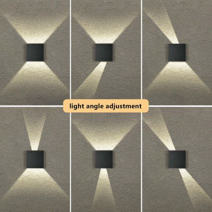 Brilagi - LED vonkajšie nástenné svietidlo DOUBLERAY LED/4W/230V čierne IP65